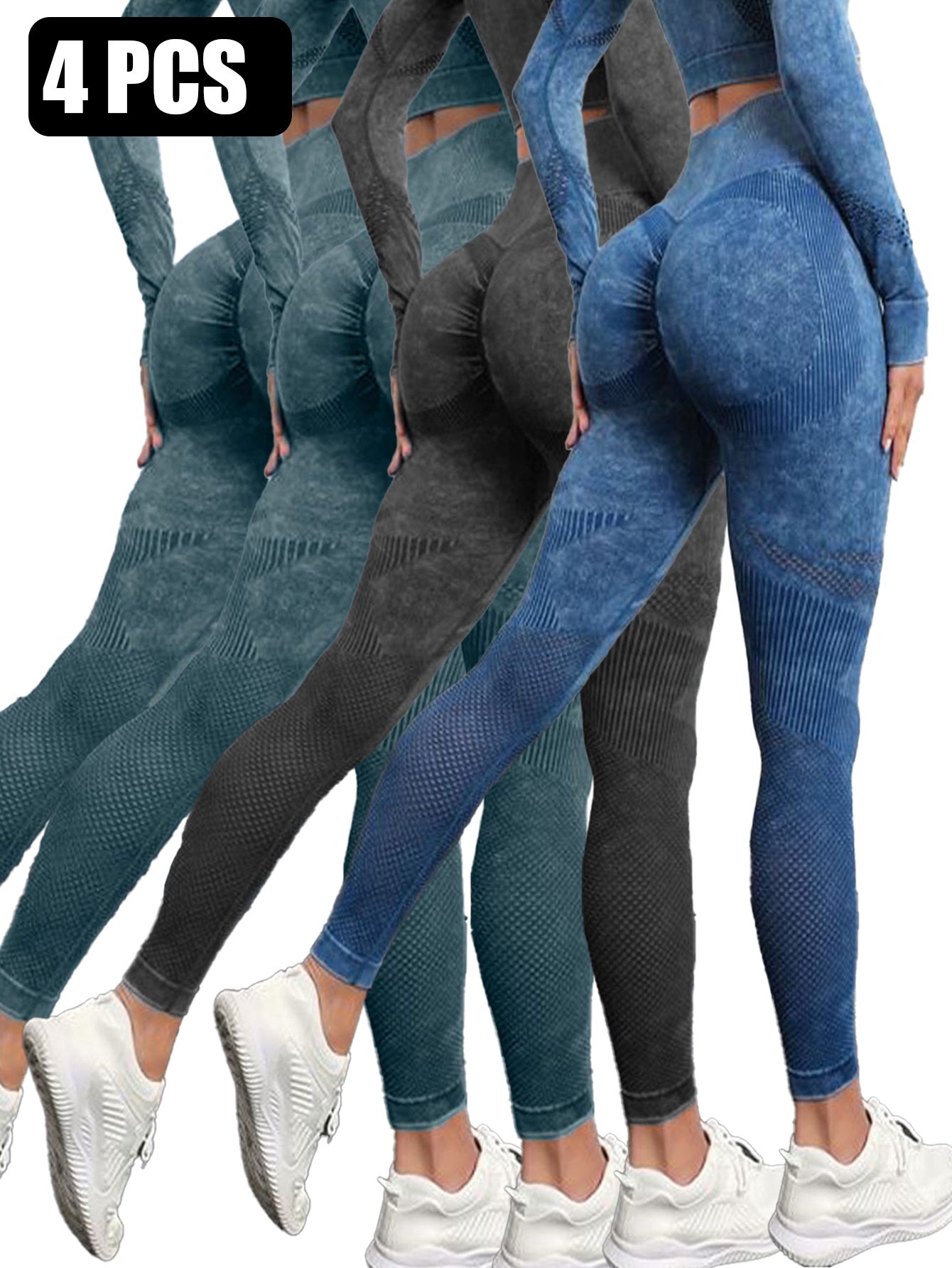 4PACK Active Yoga Pants Women's Yoga Pants