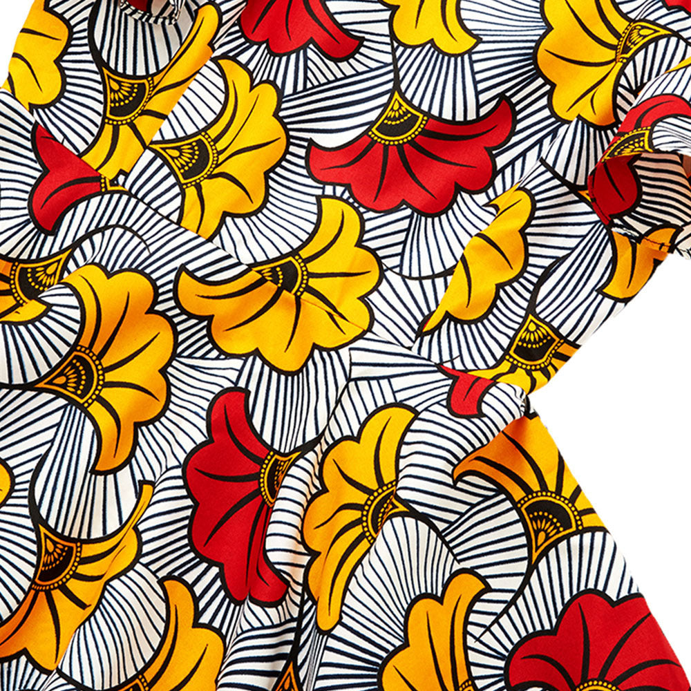 Printed batik dress