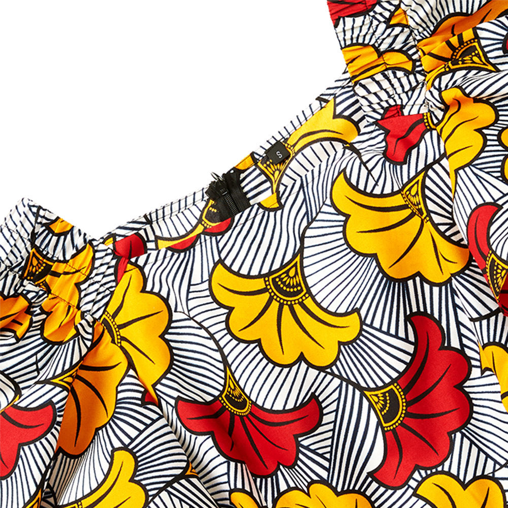 Printed batik dress