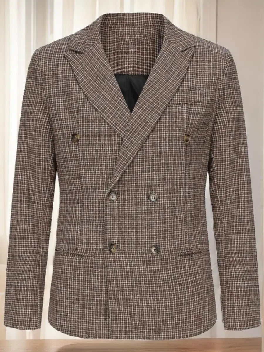 Men's Stylish Casual Blazer Slim Fit Gentleman Business Suit Jacket Versatile Sport Coat Comfortable Breathable