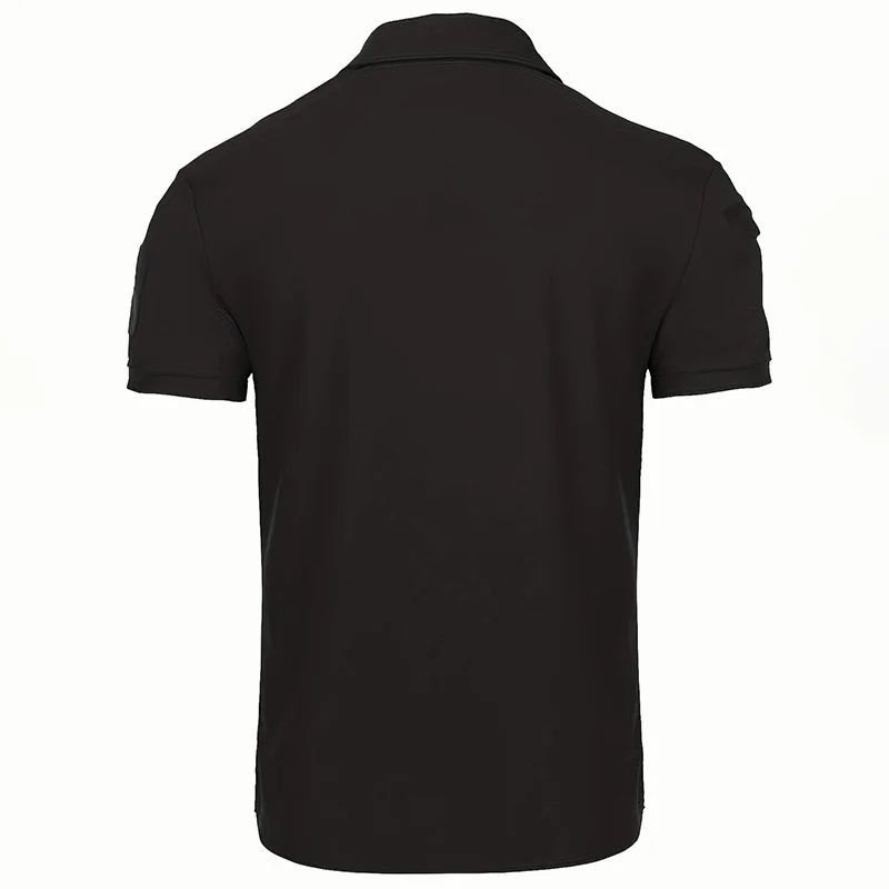 5Pcs Men's Summer Short Sleeve Lapel Shirt Breathable Quick-Drying T-Shirt For Hiking Sports Casual T-Shirt Can Hang Glasses