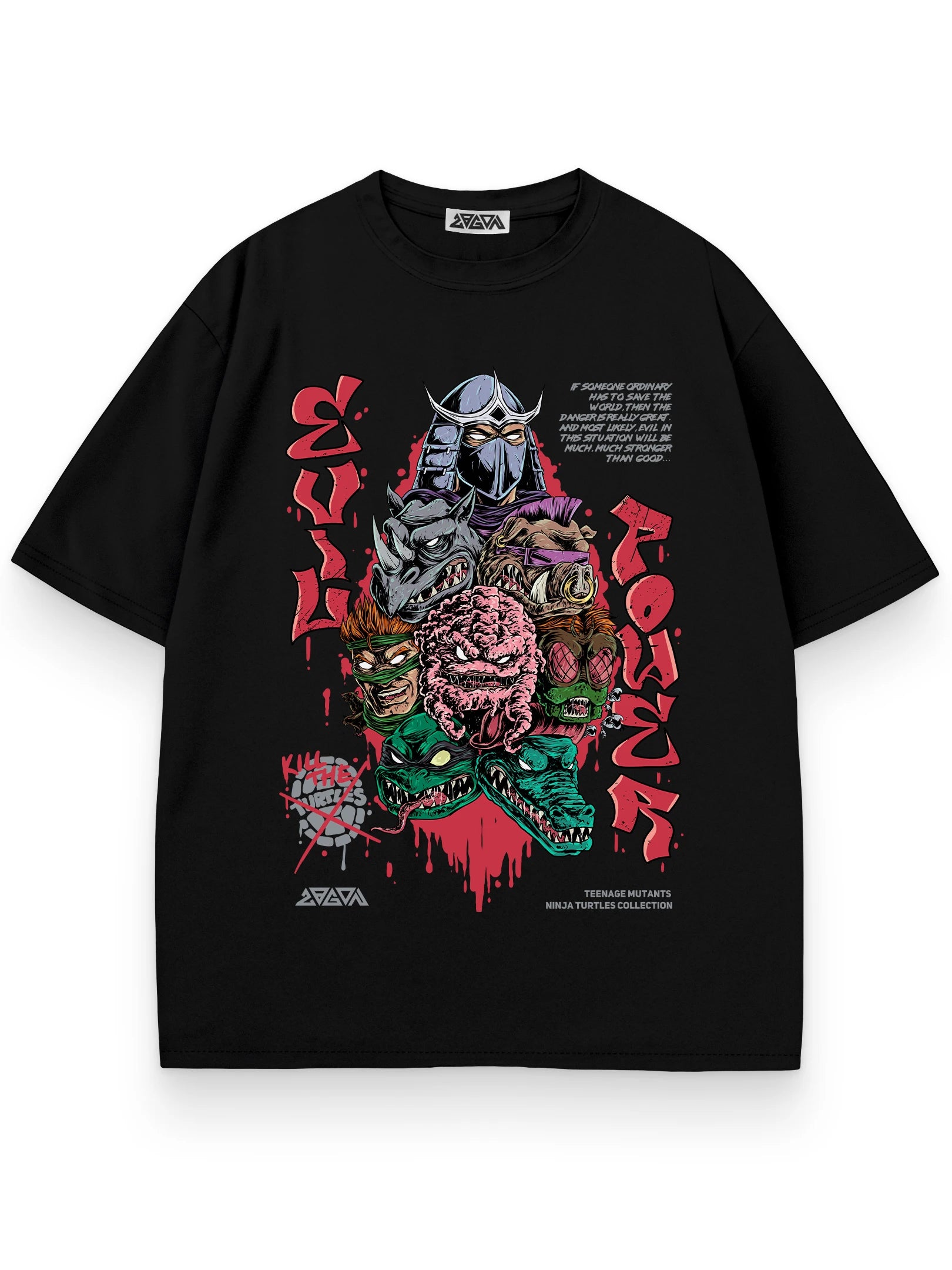 Bizarre Graffiti Printed American Short Sleeve T-Shirt Couple's Half Sleeve Tops Men's and Women's Street