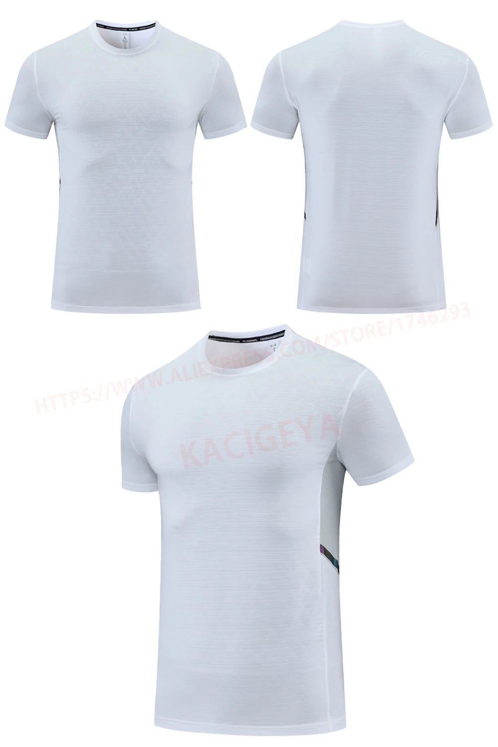 Man Fitness Short Sleeves Running Sport Men Gym Quick Dry Tshirts Fashion Mesh Reflective Summer Tee Print Soccer Jersey