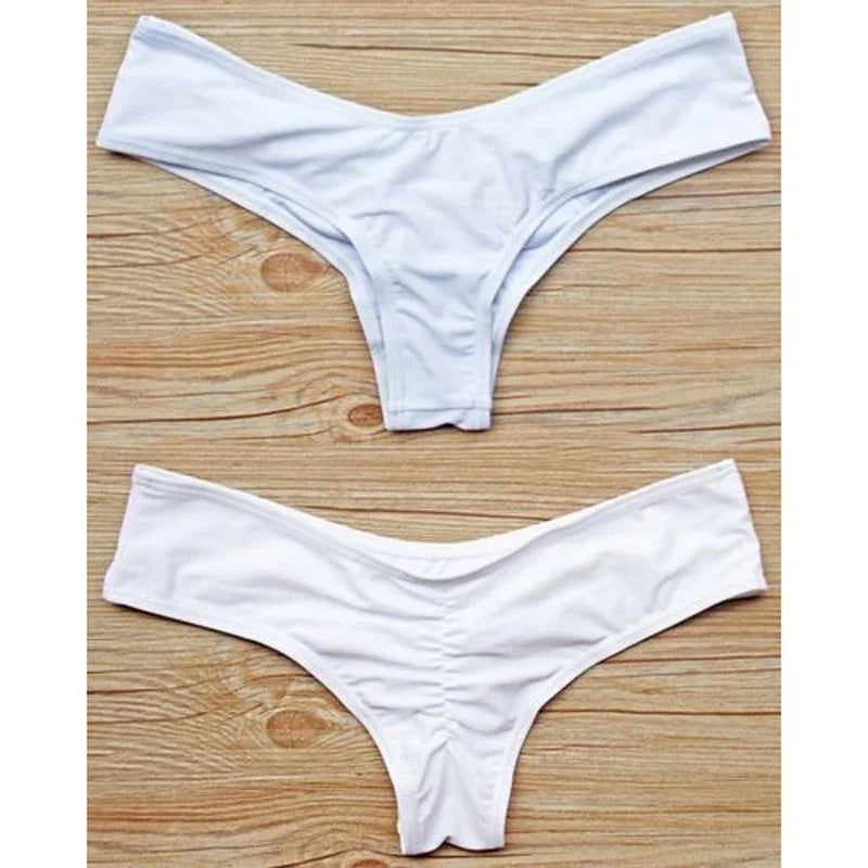 Bikinis Sexy Women Bikini Brazilian Cheeky Bottom Thong V Swimwear Swimsuit Panties Briefs 비키니 Bikini Bottom купальник ビキニ بيكين