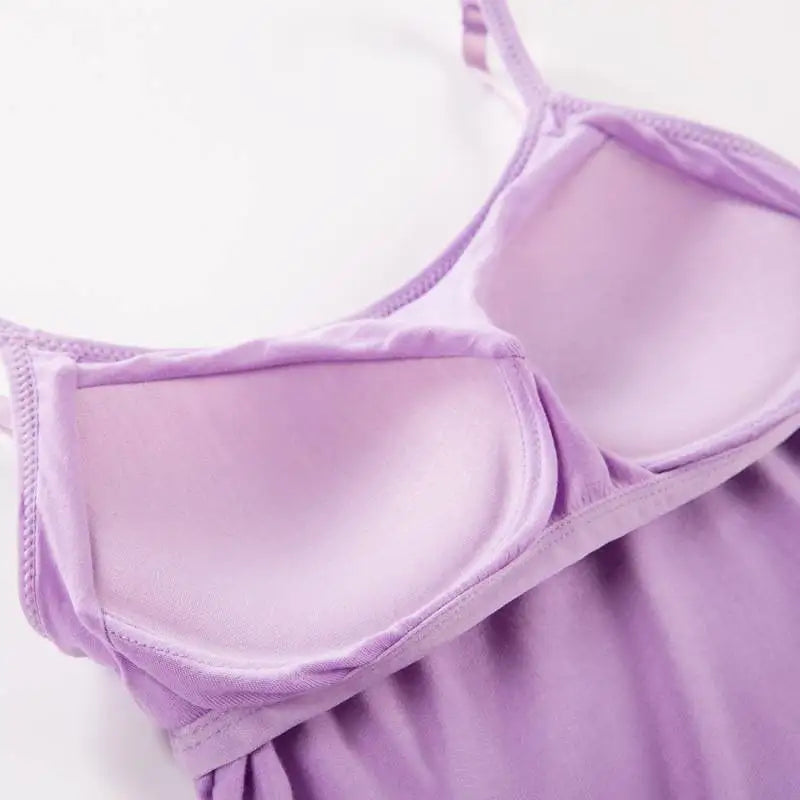 2021 Women Padded Bra Tank Top Women Spaghetti Cami Top Vest Female Camisole With Built In Bra