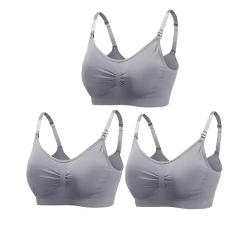 3pcs/Set High Quality Maternity Nursing Bras Cotton Breastfeeding Pregnant Underwear Seamless Large Size Breathable Bra Push Up