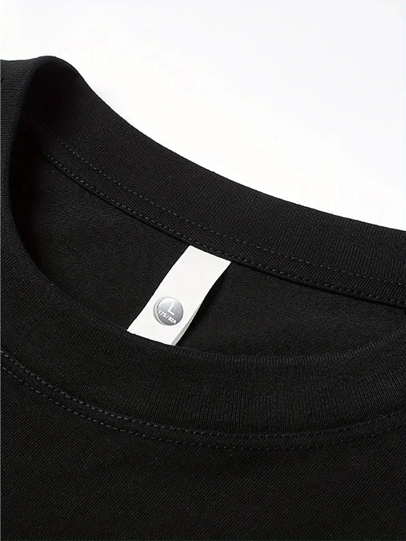 Men's Black and White Cow Print Dad T-Shirt