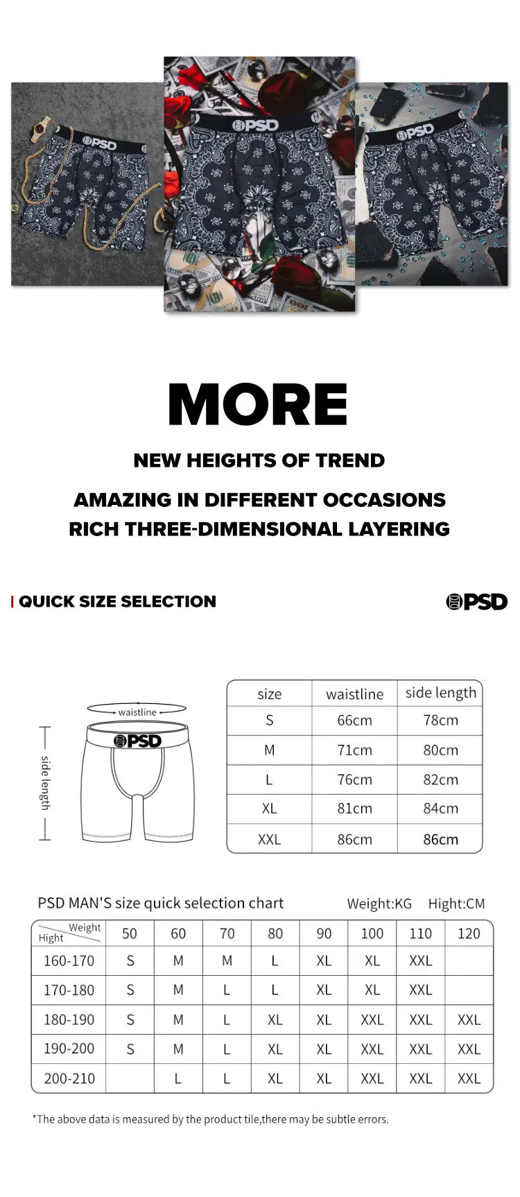 1Pcs Sexy Men Underwear Boxershorts Fashion Print Man Underpants Panties Men Innerwear Mens Boxer Briefs Plus Size Men's Trunks