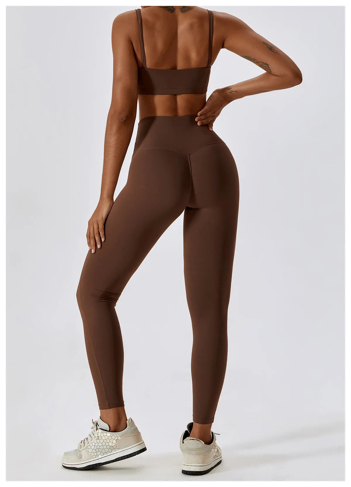 2PCS Yoga Set Nude Feeling Workout Sets Women Tracksuit Gym Push Up Fitness Running Workout Sportwear Sport Bra Leggings Suit