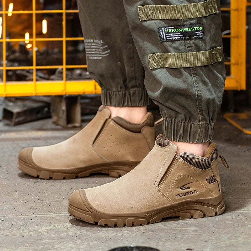 Composite Toe Light Weight Safety Shoes Comfortable Soft Work Sneakers Wear-resisting Anti-Puncture Low Top Casual Walking Shoes