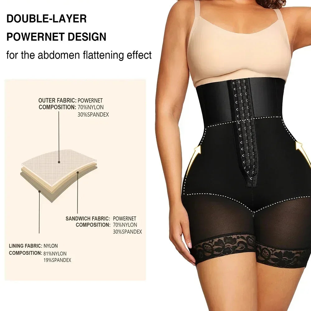 Fajas Colombianas BBL Sculpting Butt Lifter Shapewear for Women High-waisted Shorts Tummy Control Panties Postpartum Girdle faja