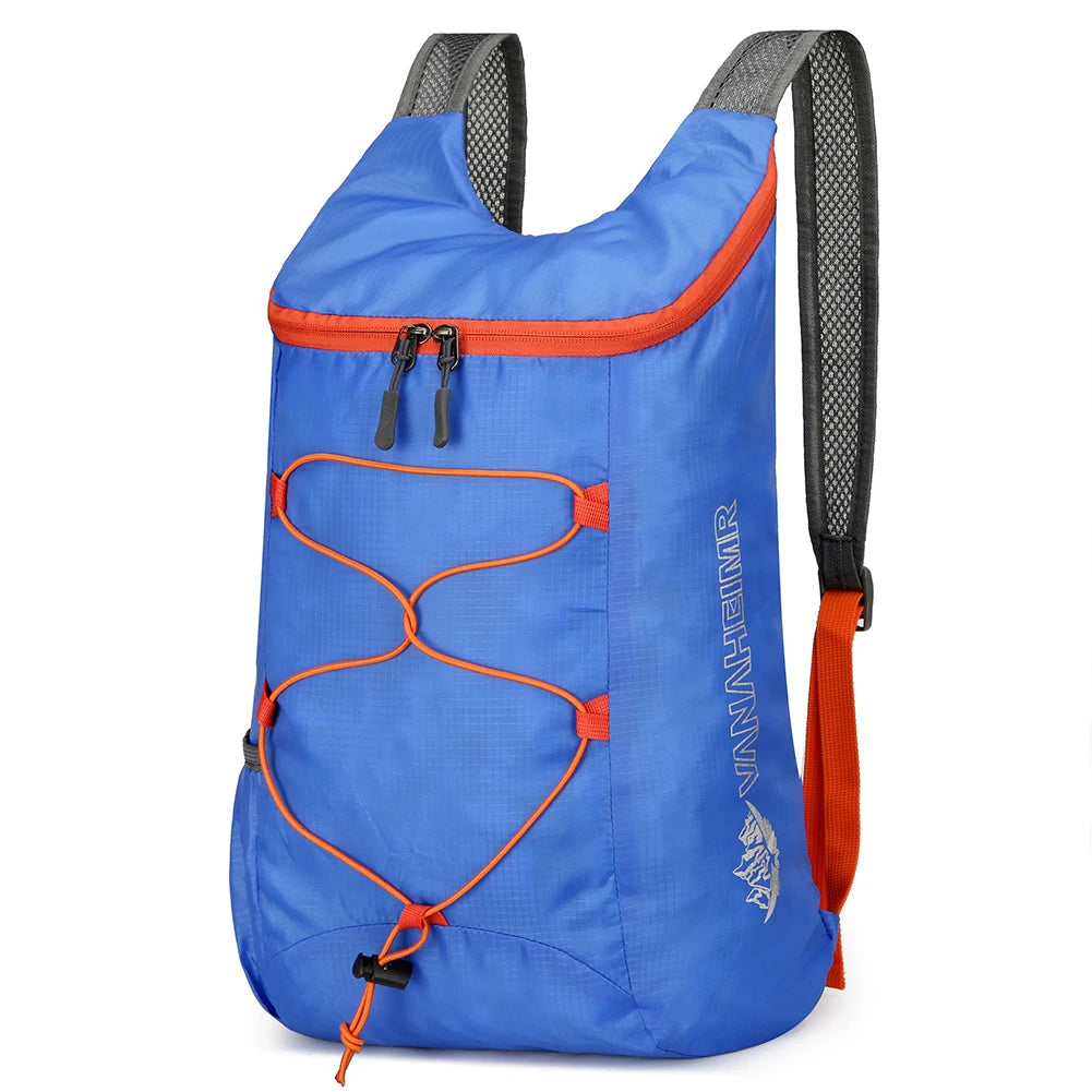 10L Outdoor Climbing Cycling Travel Knapsack Splashproof Folding Hiking Daypack Ultralight Camping Hiking Backpack for Men Women