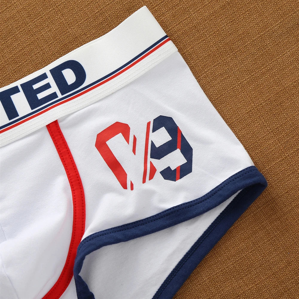 Addicted Men's Cotton Underwear Low Waist Sexy Trendy Briefs Comfortable Sweat-Absorbent Antibacterial Boxer Shorts Underpants