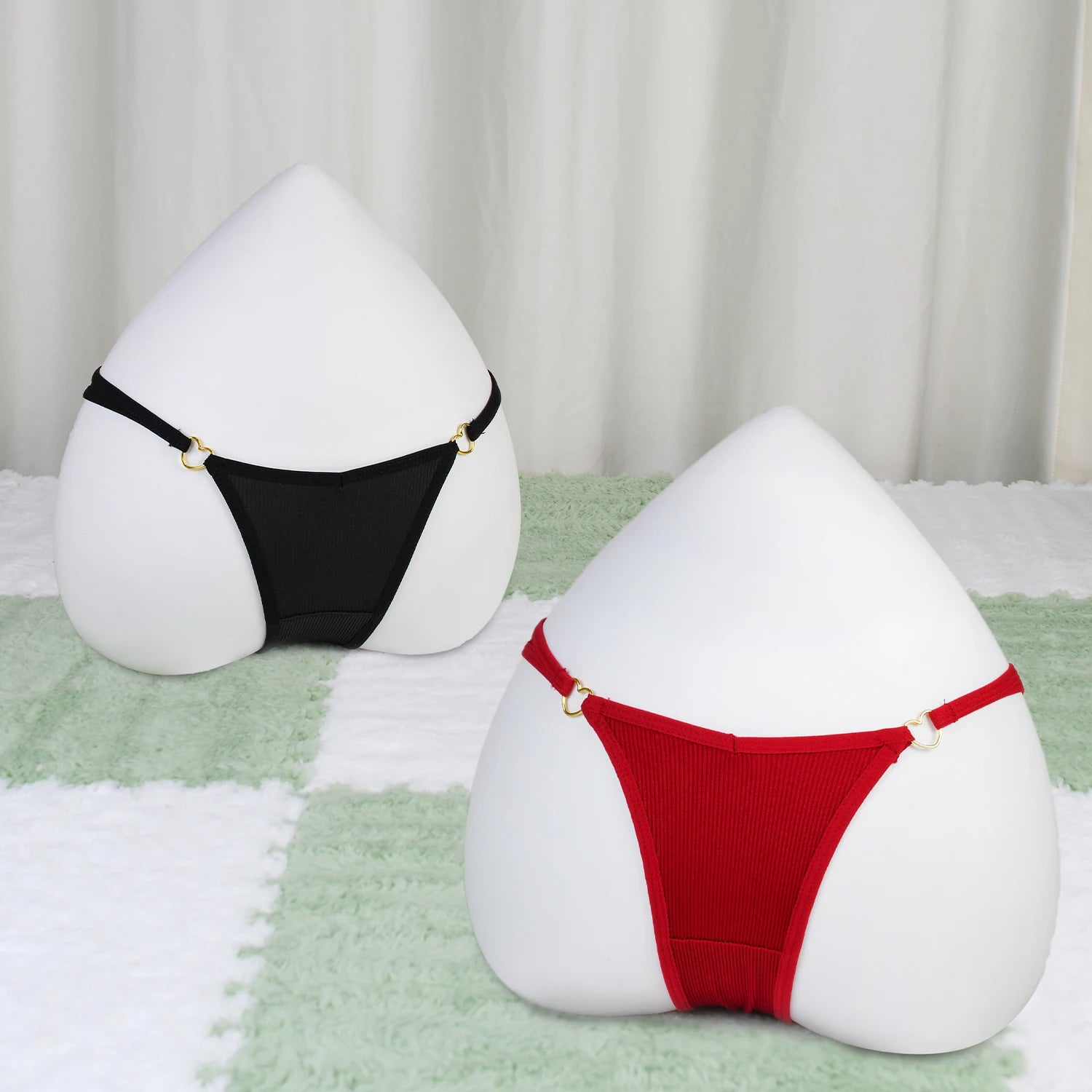 7Pcs Soft Women's Thong Cotton Underwear Set Ribbed Sexy Low-rise Seamless Underwear Breathable And Comfortable