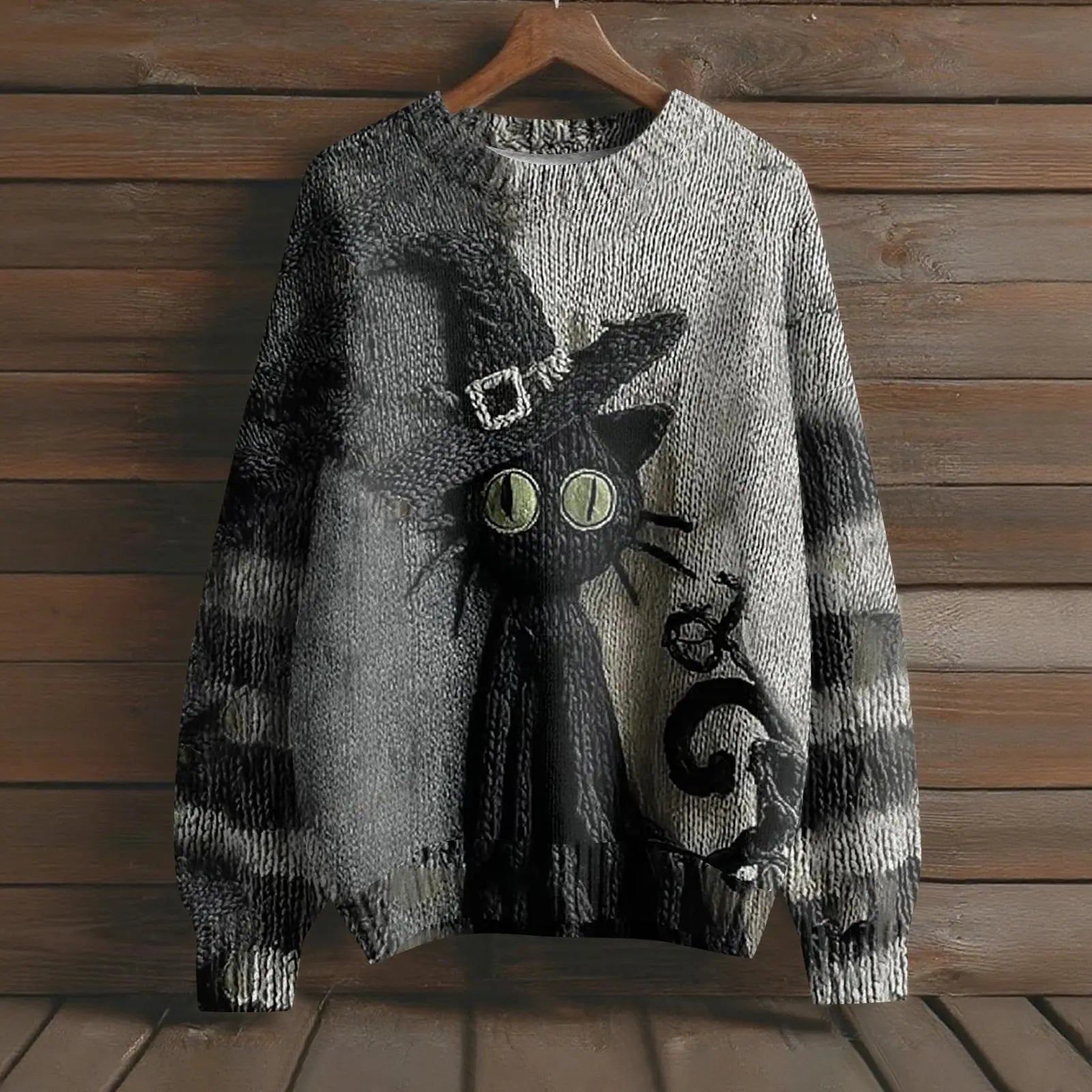 Long Sleeve Pullover Sweaters For Women O Neck Casual Cute Printing Knit Oversized Sweater Winter Clothes Woman Pulls Femmes