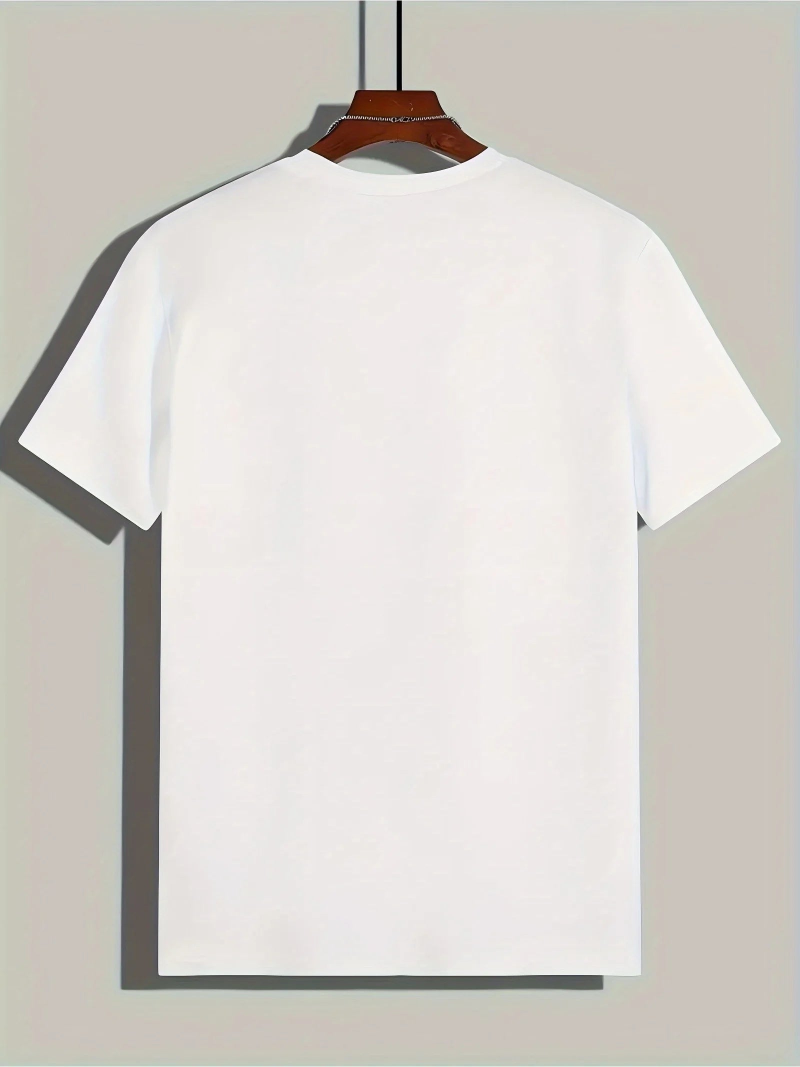 1pc Punk Rock Band Style T-Shirt for Men, 100% Cotton, Crew Neck, Short Sleeve, Bold Graphic Design