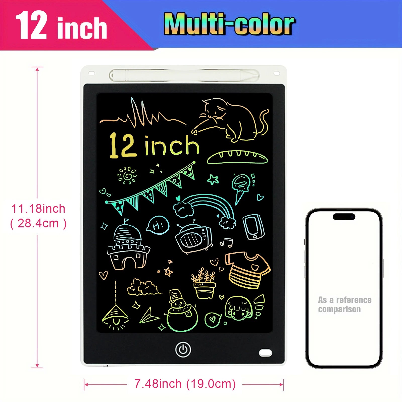 12 inch Tablets Electronic Handwriting Pad Writing Board Drawing Tablet LCD Screen Writing Tablet Digital Graphic Toys for child