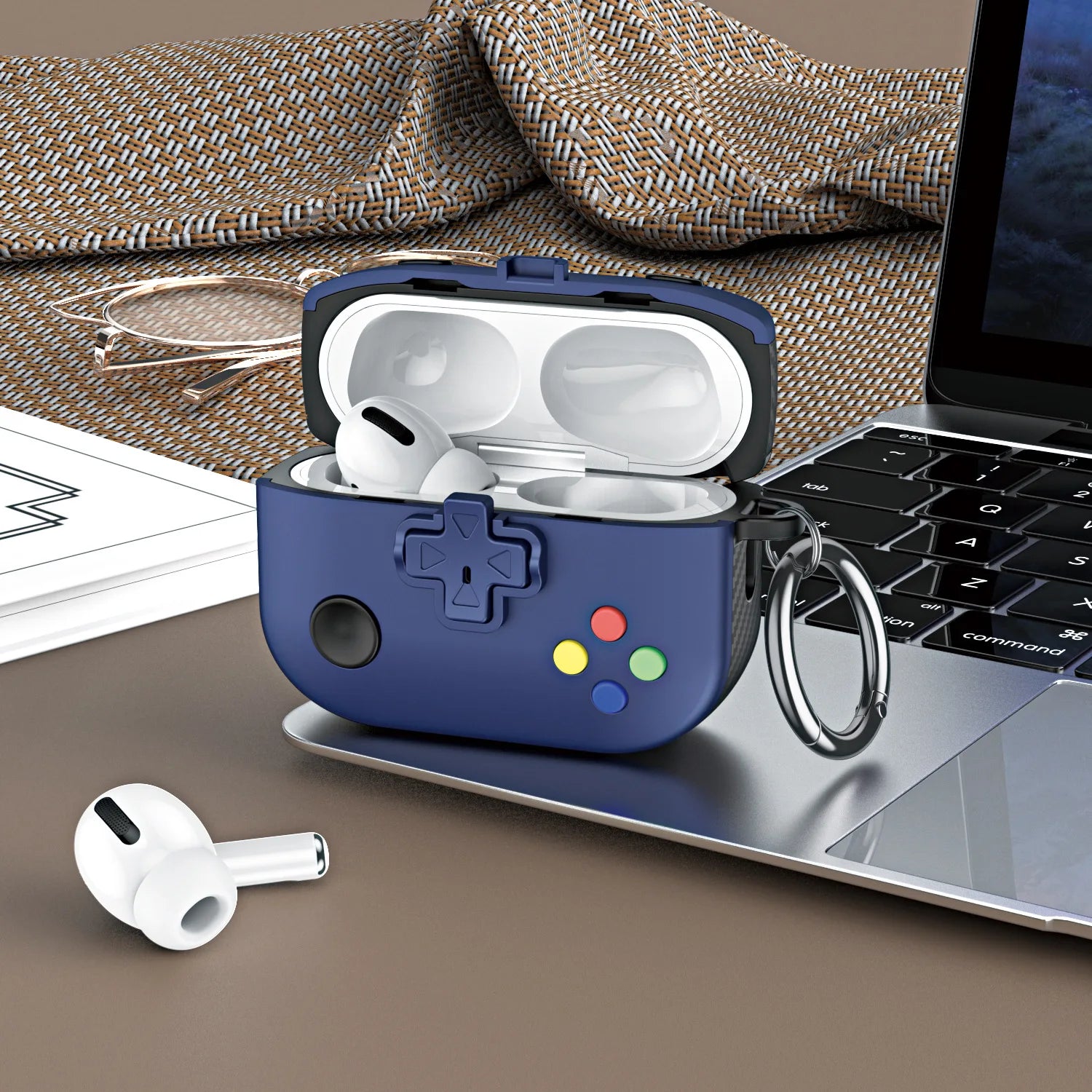 For AirPods 4 Case 2024 Creative Game Console Cover Soft Silicone Shockproof Protective Charging Case For AirPods Pro2 2nd USB C