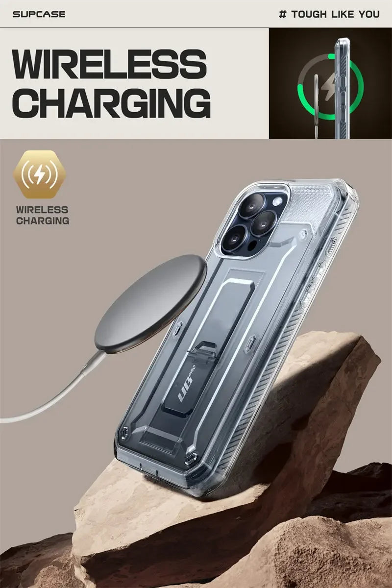 SUPCASE For iPhone 15 Pro Max Case 6.7" (2023) UB Pro Full-Body Rugged Heavy Duty Rugged Case with Built-in Screen Protector