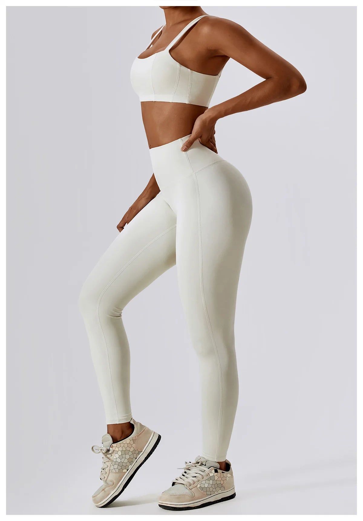 2PCS Yoga Set Nude Feeling Workout Sets Women Tracksuit Gym Push Up Fitness Running Workout Sportwear Sport Bra Leggings Suit