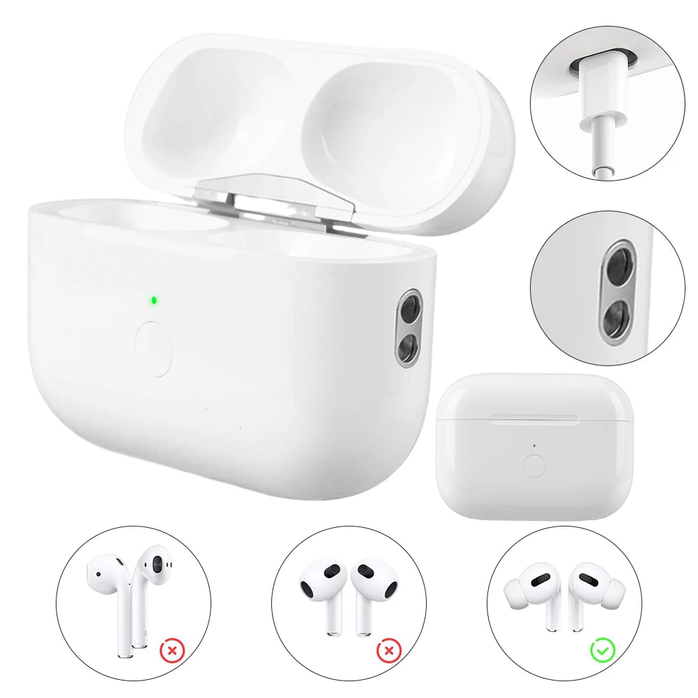 Charger Case For IOS/Type-C Port 450mAh with Bluetooth-Compatible Pairing Sync Button for AirPods Pro 2nd 2022 & 1st 2019 Gen