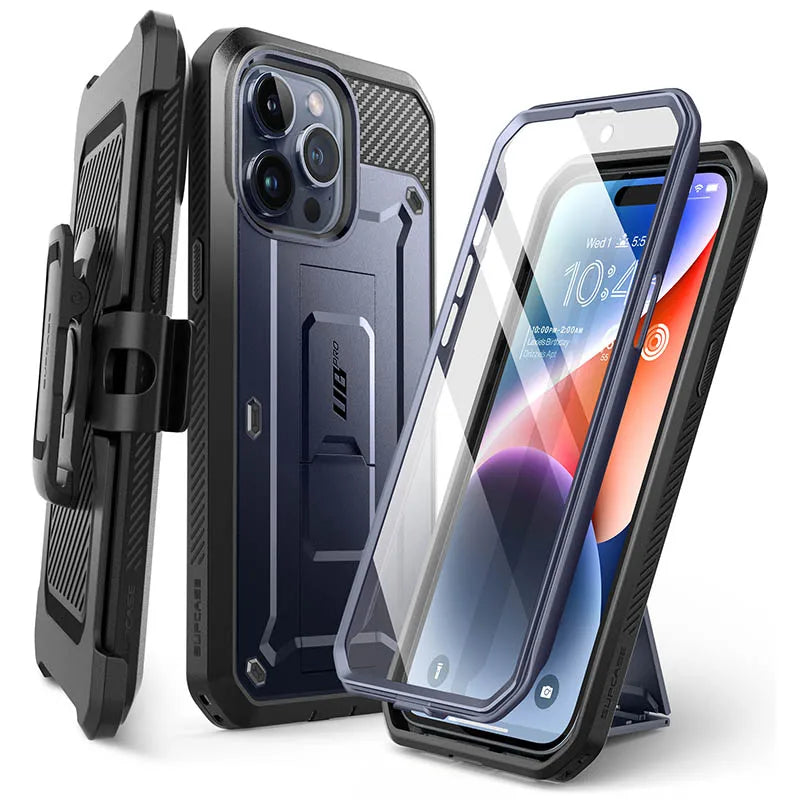 SUPCASE For iPhone 15 Pro Max Case 6.7" (2023) UB Pro Full-Body Rugged Heavy Duty Rugged Case with Built-in Screen Protector