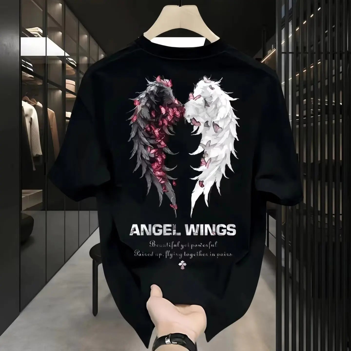 2025 new hot style casual high-end men's short-sleeved T-shirt 2025 summer 100% cotton T-shirt trendy brand all-match top