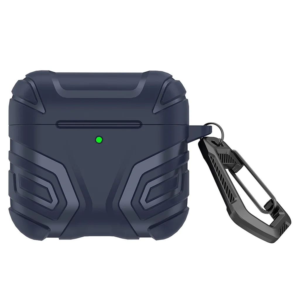 TPU Case for AirPods 4 2024 Protective Cover with Carabiner Anti-Drop Shockproof and Dustproof Design
