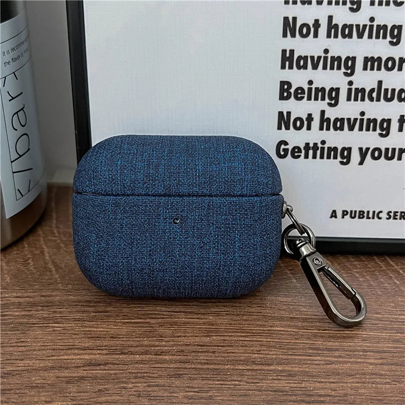 Luxury Case For Airppods Pro 2 PU Fabric AirPods Pro 2022 airpod 3 Earphone Accessories With Buckle for Airpods Pro 2nd Cases