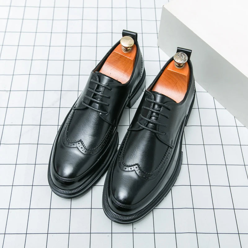 Men's Dress Oxford Shoes Classic Lace Up Formal Shoes