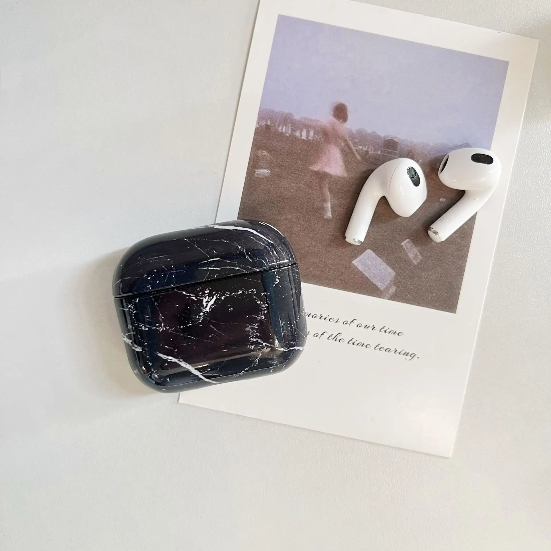 For Airpods 3rd Generation Case Cute Airpod Case Marble Hard Protector Cover Women Men Compatible with For Apple AirPods 3 Case