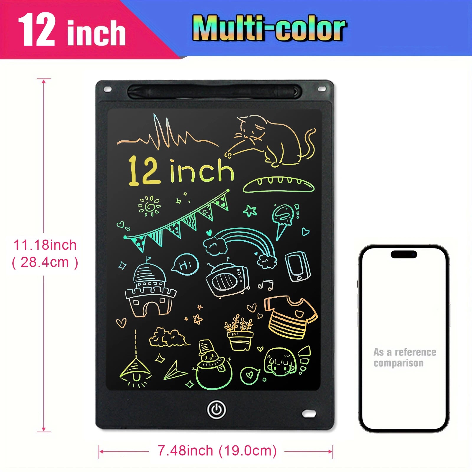 12 inch Tablets Electronic Handwriting Pad Writing Board Drawing Tablet LCD Screen Writing Tablet Digital Graphic Toys for child