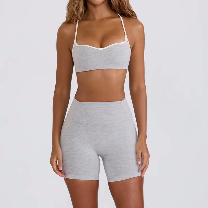 2 Pieces Tracksuit Women Yoga Set Nude Feeling Workout Set Gym Clothes Push Up Fitness Running Sportwear Sport Bra Leggings Suit