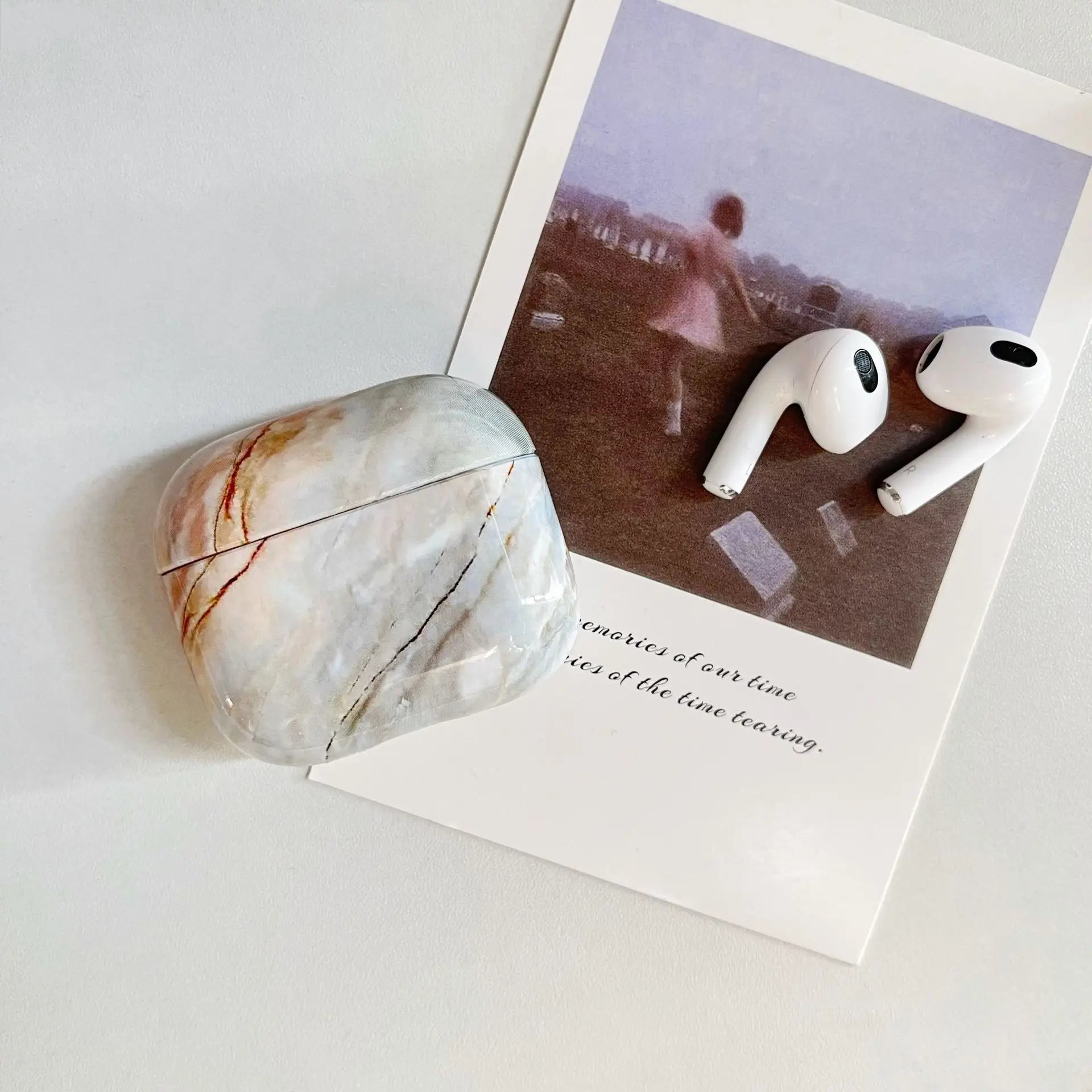 For Airpods 3rd Generation Case Cute Airpod Case Marble Hard Protector Cover Women Men Compatible with For Apple AirPods 3 Case