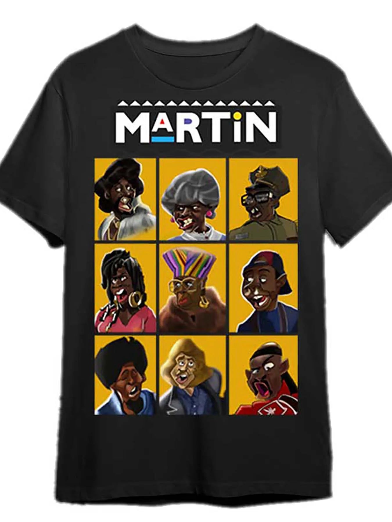 Martin Actor Black TV Series Tshirt 336868 Fun Mens Short Sleeve Pattern Tshirt Series Black PR