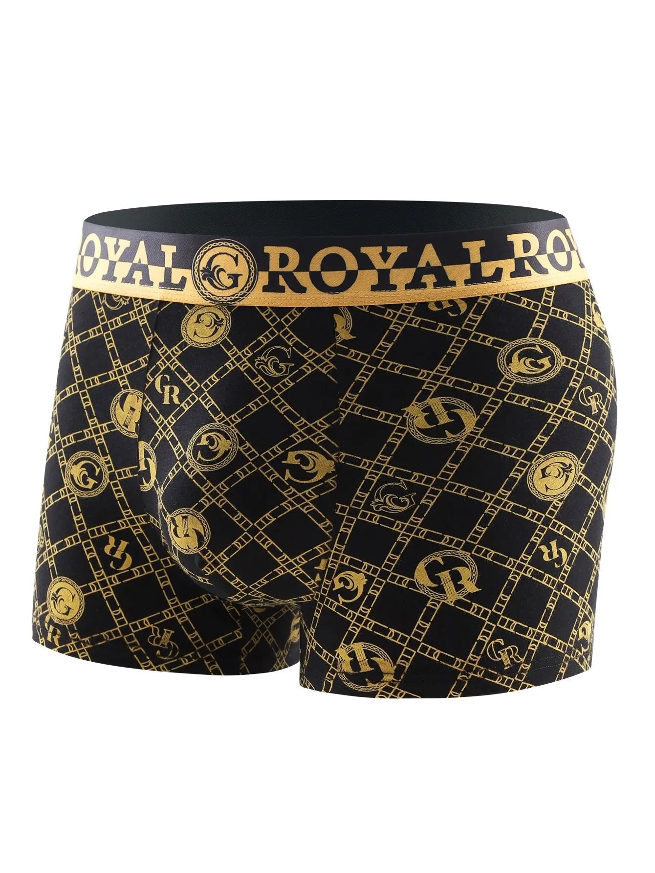10 pieces of men's boxer briefs, black gold random soft, breathable, comfortable skin-friendly four seasons hot men's underwear