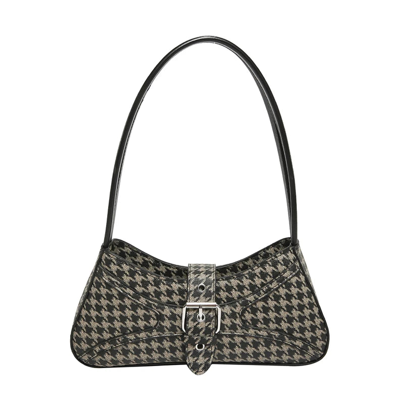 Underarm Bag PU Leather Shoulder Bag for Women Leopard Print Handbag Clutch Purse Work Shopping Bag