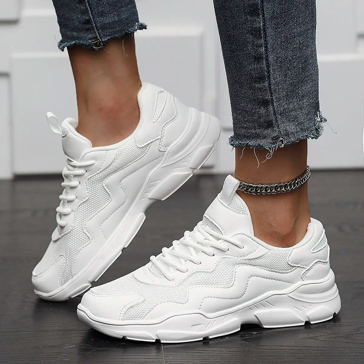 Sneakers Women Shoes Women lightweight mesh breathable versatile casual shoes black sneakers for men and women