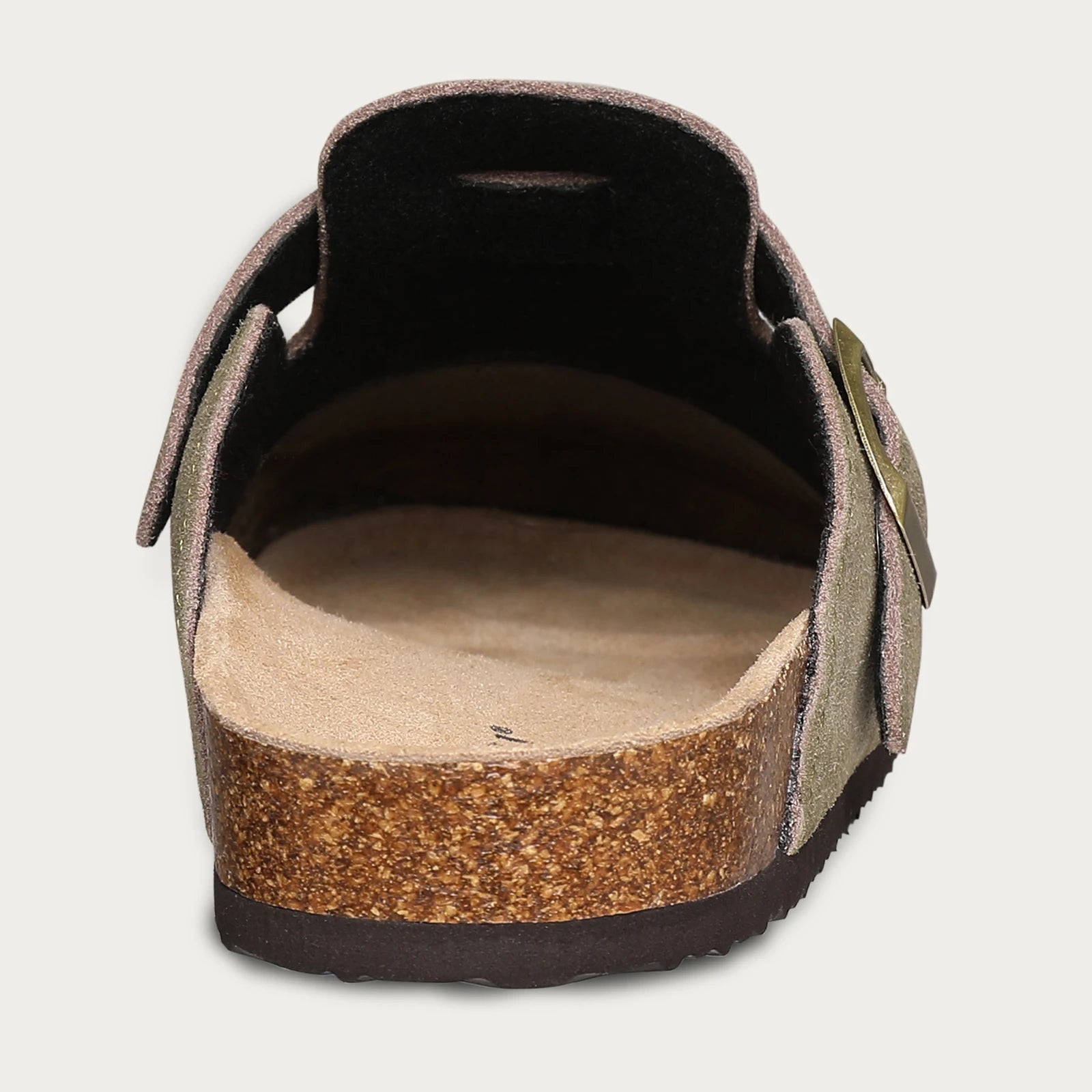 Fashion Women's Suede Mules Slippers Men Clogs Cork Insole Sandals With Arch Support Outdoor Beach Slides Home Shoes