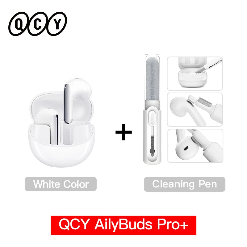 QCY HT10 AilyBuds Pro+ ANC Bluetooth Wireless Earphone Adaptive AI Audio Hi-res LDAC Earbuds ANC dual Connection Headphone