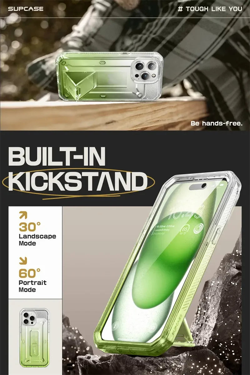 SUPCASE For iPhone 15 Pro Max Case 6.7" (2023) UB Pro Full-Body Rugged Heavy Duty Rugged Case with Built-in Screen Protector