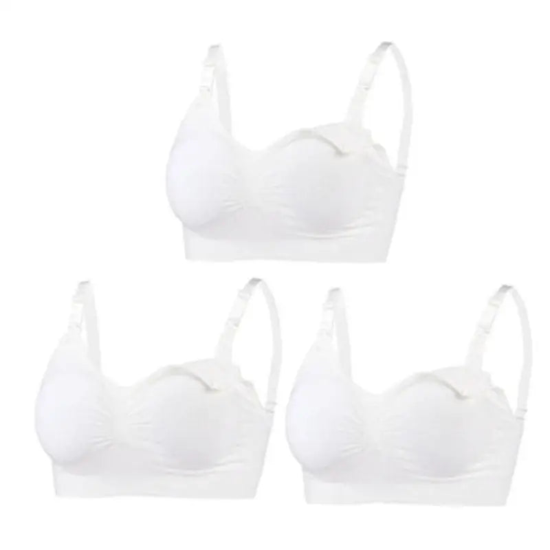 3pcs/Set High Quality Maternity Nursing Bras Cotton Breastfeeding Pregnant Underwear Seamless Large Size Breathable Bra Push Up