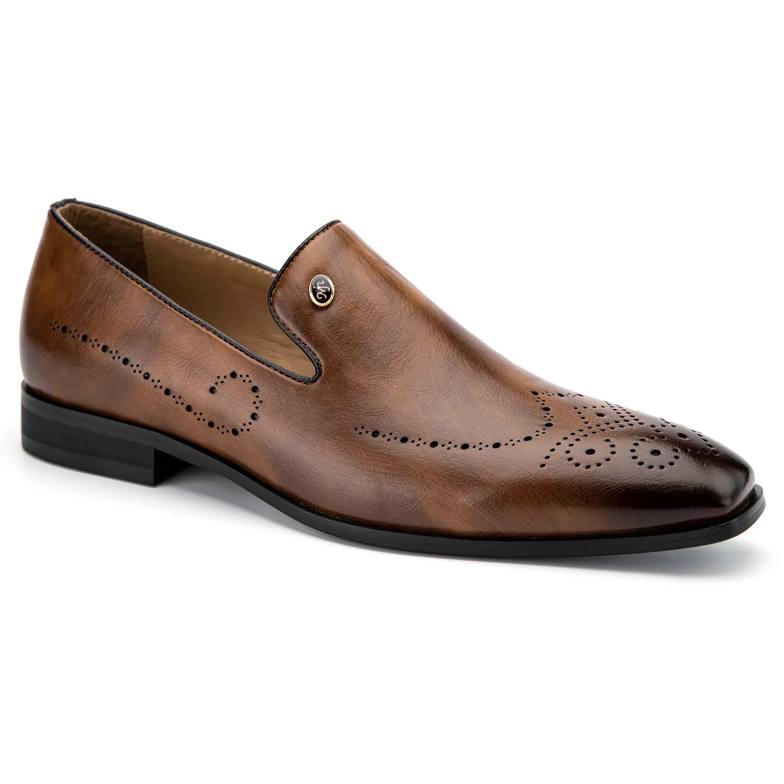 Men's Genuine Leather Loafers Stylish Wedding & Formal Dress Shoes for Parties & Special Occasions