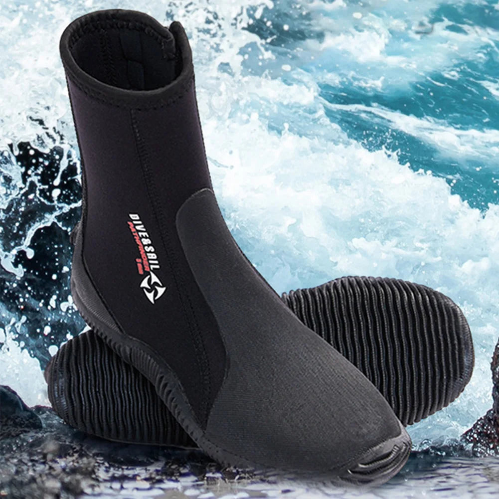 5MM Neoprene Diving Boots Wetsuit Water Shoes Non-slip Beach Water Boots Unisex Waterproof Snorkeling Fin Sock For Water Sport