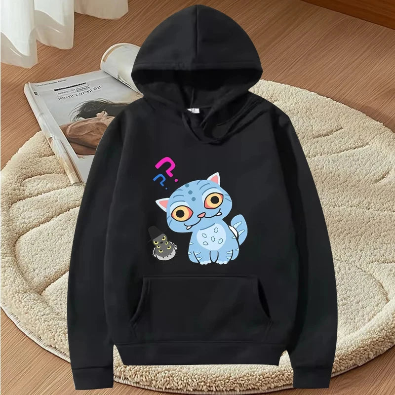 Kpop Demon Hunter Vintage Anime Graphic Hoodie 2025 Men Women Long Sleeve Tiger Harajuku Print Streetwear Oversized Tops Unisex