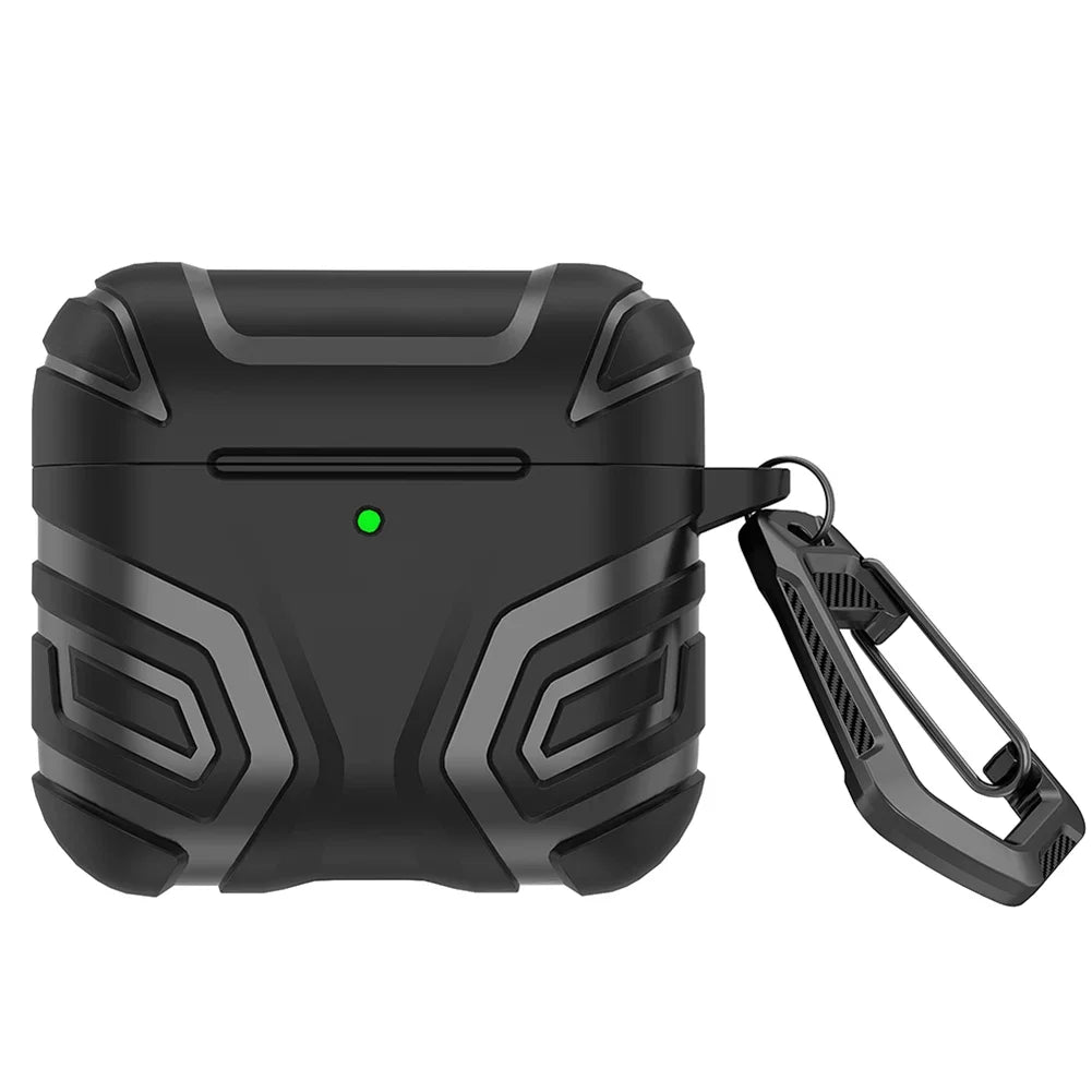 TPU Case for AirPods 4 2024 Protective Cover with Carabiner Anti-Drop Shockproof and Dustproof Design