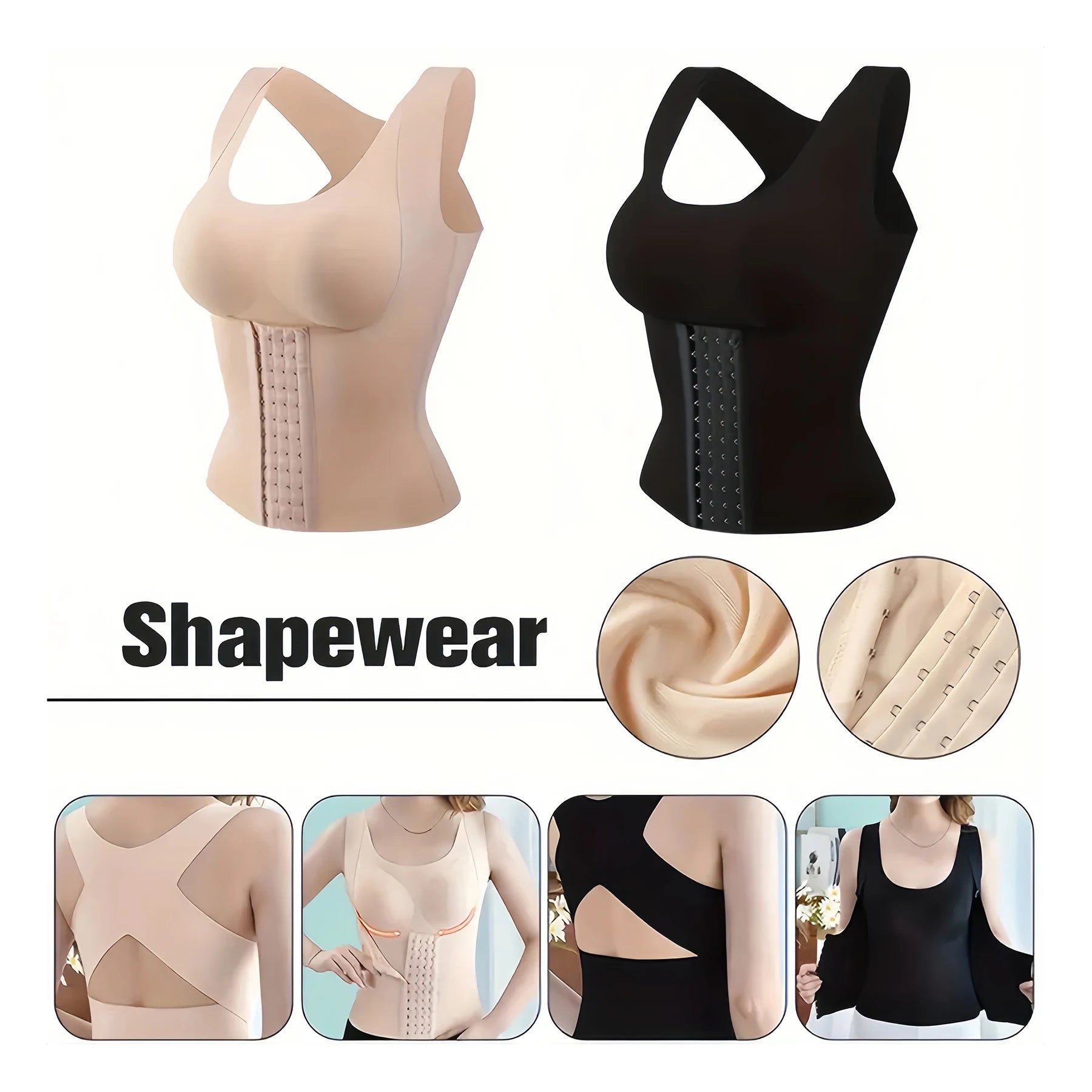 3-in-1 Shapewear, Women's Sports Underwear, Corset Suitable For Running Fitness Yoga Daily Commute(M-3XL)