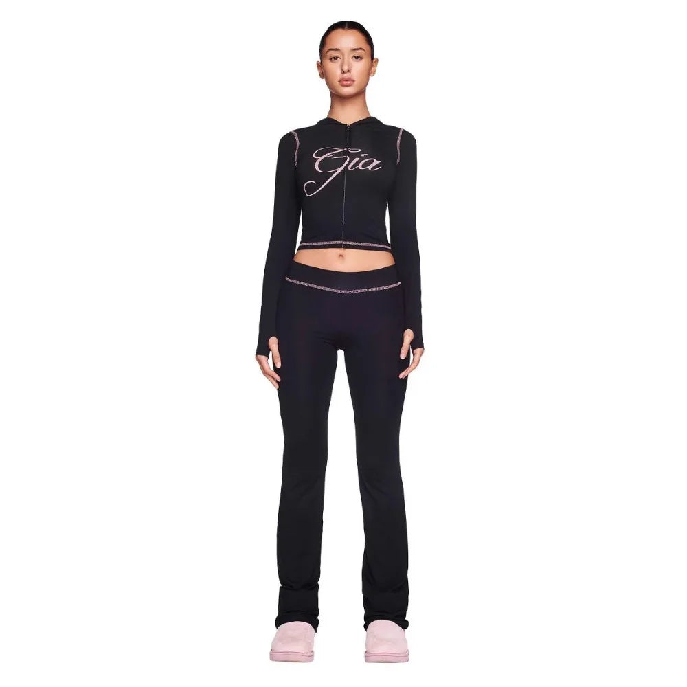 2 Piece Sets Women Outfit Winter 2024 Trend Elegant Warm Suit Vintage Sports Y2k Trouser Sets Large Yoga I.Am.Gia Tracksuit Set