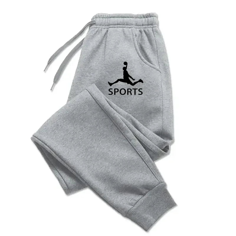 Autumn Winter Men's Casual Pants Drawstring Casual Pants Joggers Workout Running Gym Fitness Sports Trousers Streetwear