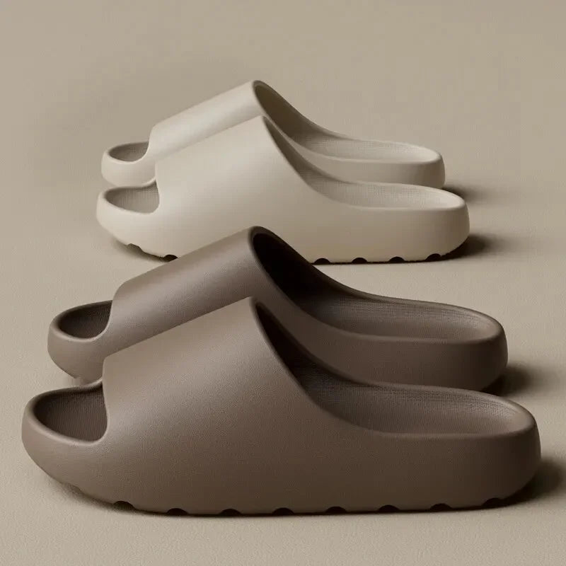 1Pair Coconut Slippers Feel like Stepping on Shit Thick-soled Sandals Summer New Non-slip Wearing Sandals